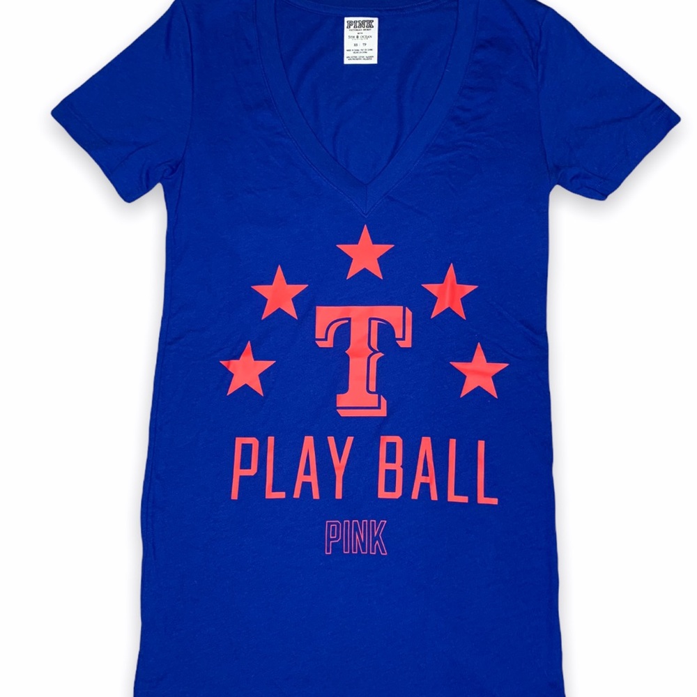 Texas Rangers PINK Victoria’s Secret T-shirt XS